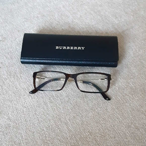 Burberry Accessories - Burberry black and gold tone metal glasses frame
